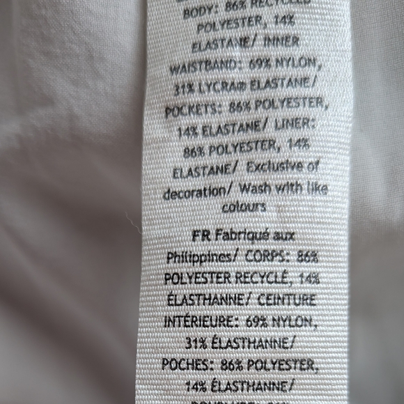 Lululemon Swift Mid-Rise Wide-Leg Pant - Bone - Size 12 Small Stain - Picture 6 of 12